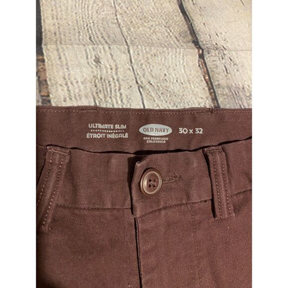 Old Navy Men's Ultimate Slim Flat Front Chino Colored Jeans 30x32 - Picture 3 of 5